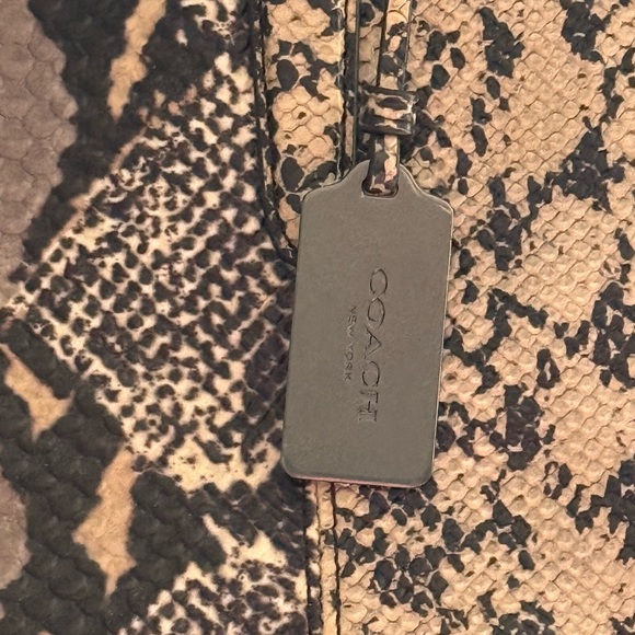 Coach Snake Print Satchel - Three Compartments EUC - Picture 3 of 16